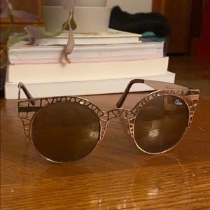 Quay Gold Sunglasses